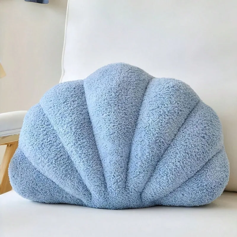 Almohada felpa en forma de concha para niños – Esponjosa y decorativa - imagen 4