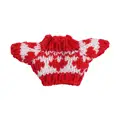 Red white jacquard