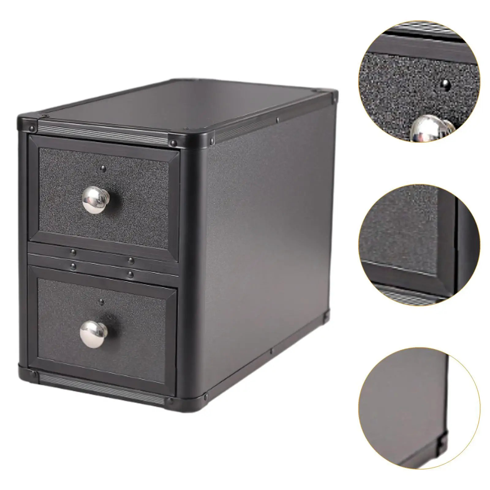 Graded Card Storage Box Holder Organizer for Adults ,Sturdy ,Protector Lightweight Trading Card Storage Box with 2 Drawers
