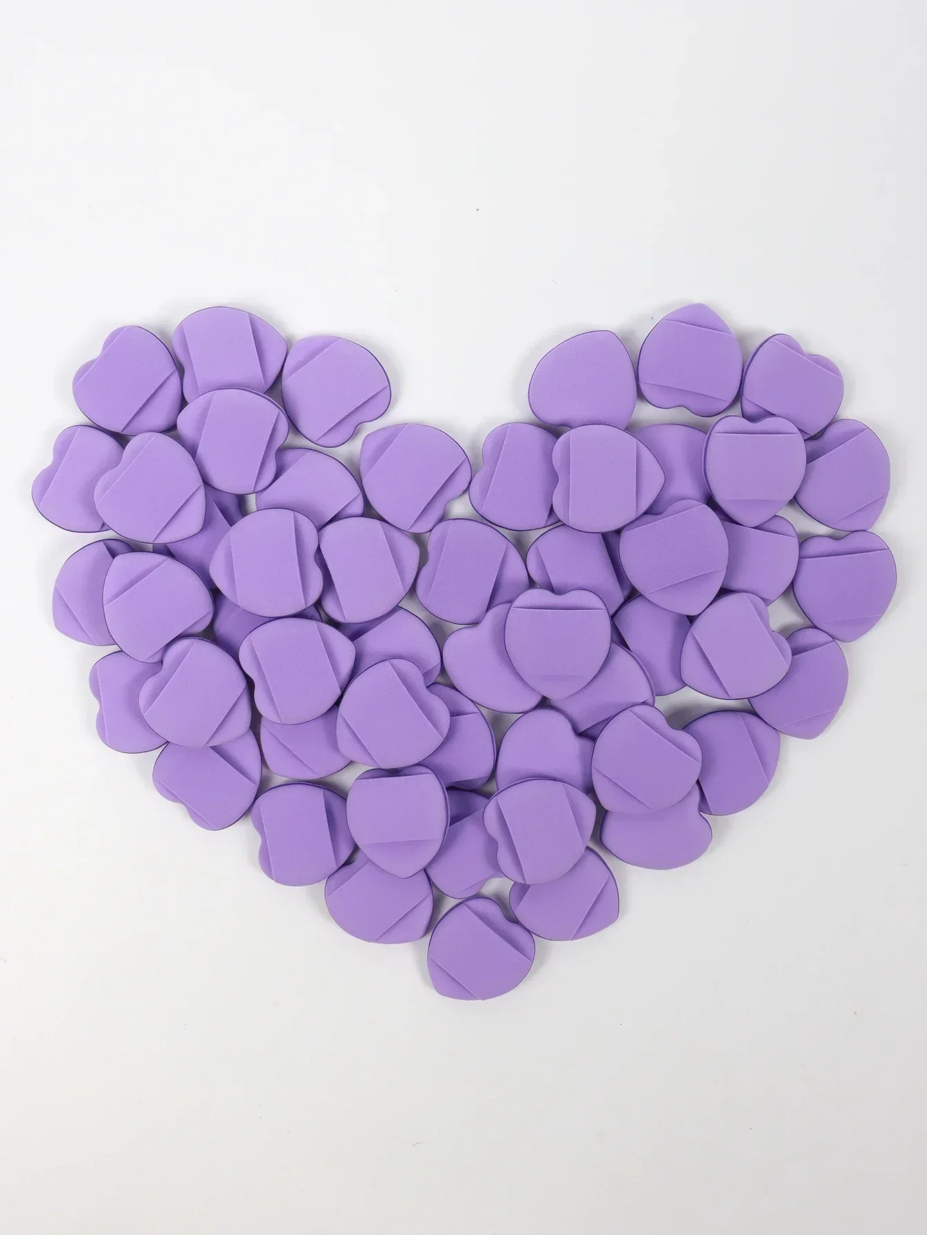 Soplo de polvo de cojín mixto 50 mini cojines de dedo aire, esponja sin látex y soplo cosmético se utiliza para maquillaje de base líquida - imagen 2