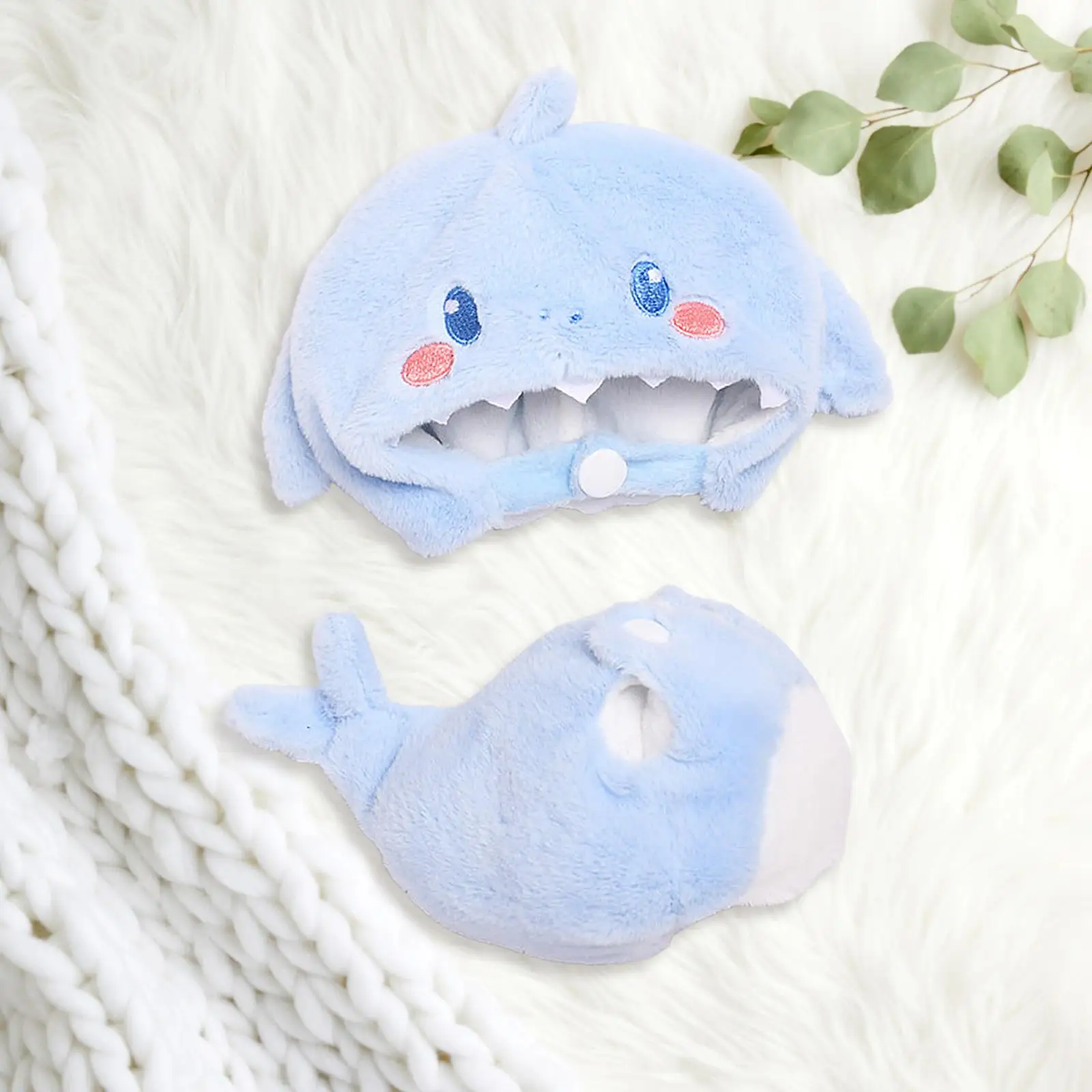 Doll Clothes Decoration Outfits Set Dressing up Soft Doll Head Hood Jumpsuit