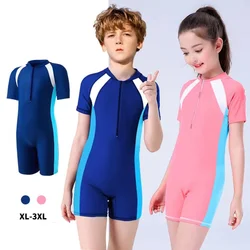 Traje de baño infantil UV con protección solar - Manga corta para playa