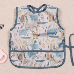HappyFlute babero impermeable con bolsillo – sin mangas, cierre velcro