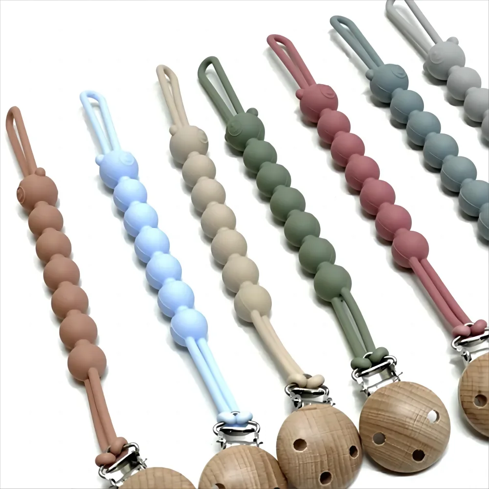 Clip sujetachupetes de silicona antipérdida para bebé - imagen 4