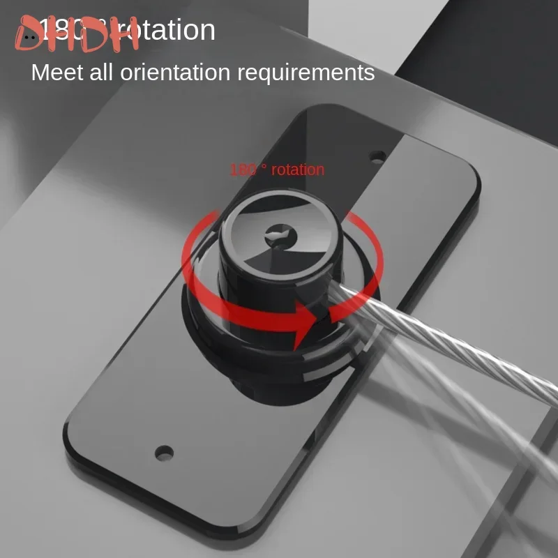 Bloqueo de seguridad para niños, bloqueo de ventana, rotación de 180 grados, Cable de acero inoxidable, tornillos de fijación, accesorios de seguridad, protección - imagen 3