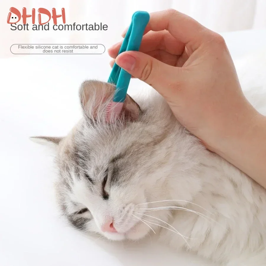 Herramientas de aseo para mascotas, peine de Ojos de gato, eliminador de manchas de desgarro, cepillo de limpieza para productos para perros y gatos pequeños, Clip limpiador, suministros para mascotas - imagen 3