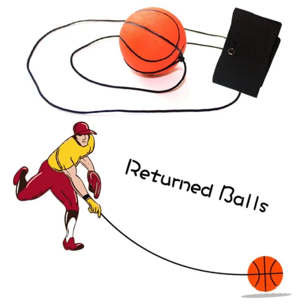 Nuevo Bola de esponja de retorno elástica, ejercicios de juego, cuerda de nailon, pelota de mano de goma, juguetes para niños, pelota de rebote de muñeca para exteriores - imagen 4