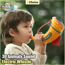 Silbato sonoro electrónico con animales para niños