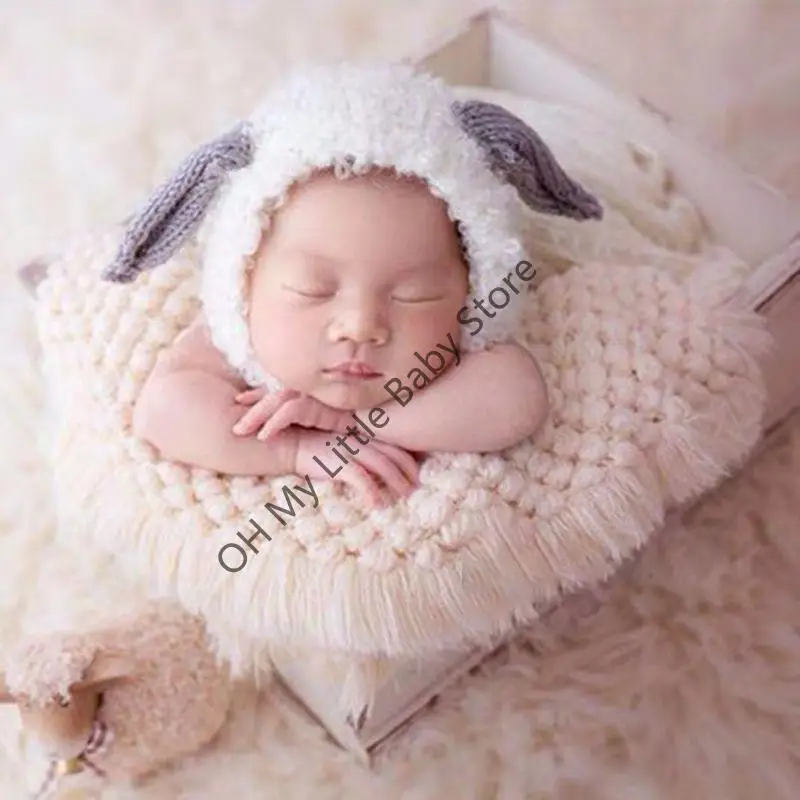 M76C atrezos para fotografía bebés manta para recién nacidos envolturas punto elástico Color sólido - imagen 2