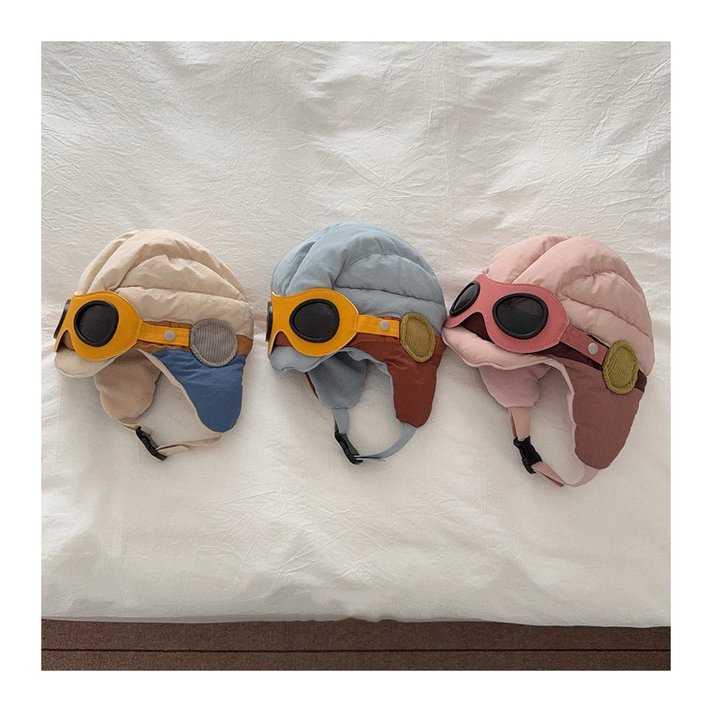 MILANCEL nuevo gorro de invierno para niños Lei Feng 2-6T franjas de diferente Color gorro con protección para los oídos para niños y niñas gorro de esquí cálido - imagen 4