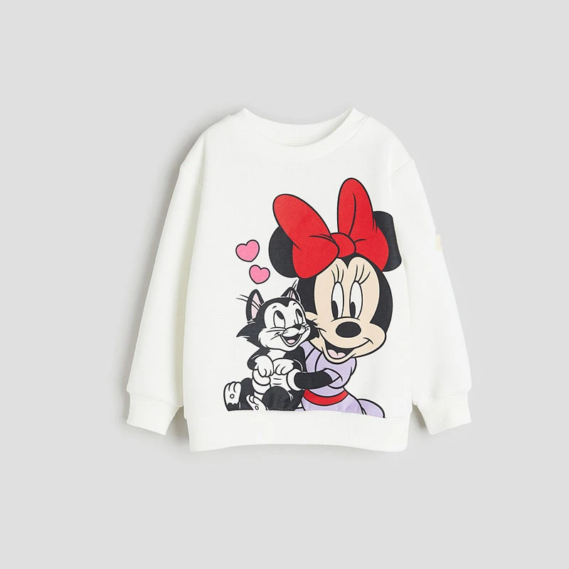 Sudaderas de dibujos animados para bebé, Tops informales holgados con cuello redondo, sudaderas con capucha de manga larga estampadas, ropa encantadora de moda para niños pequeños - imagen 5