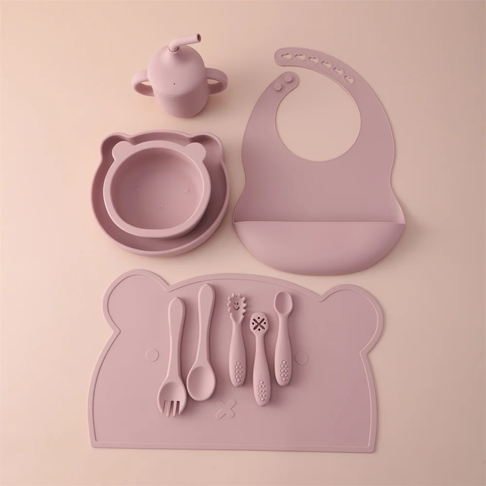 Utensilios de silicona BPA-free para bebés