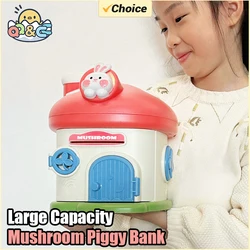 Mushroon Hucha infantil Kawaii – Caja para monedas con gran capacidad