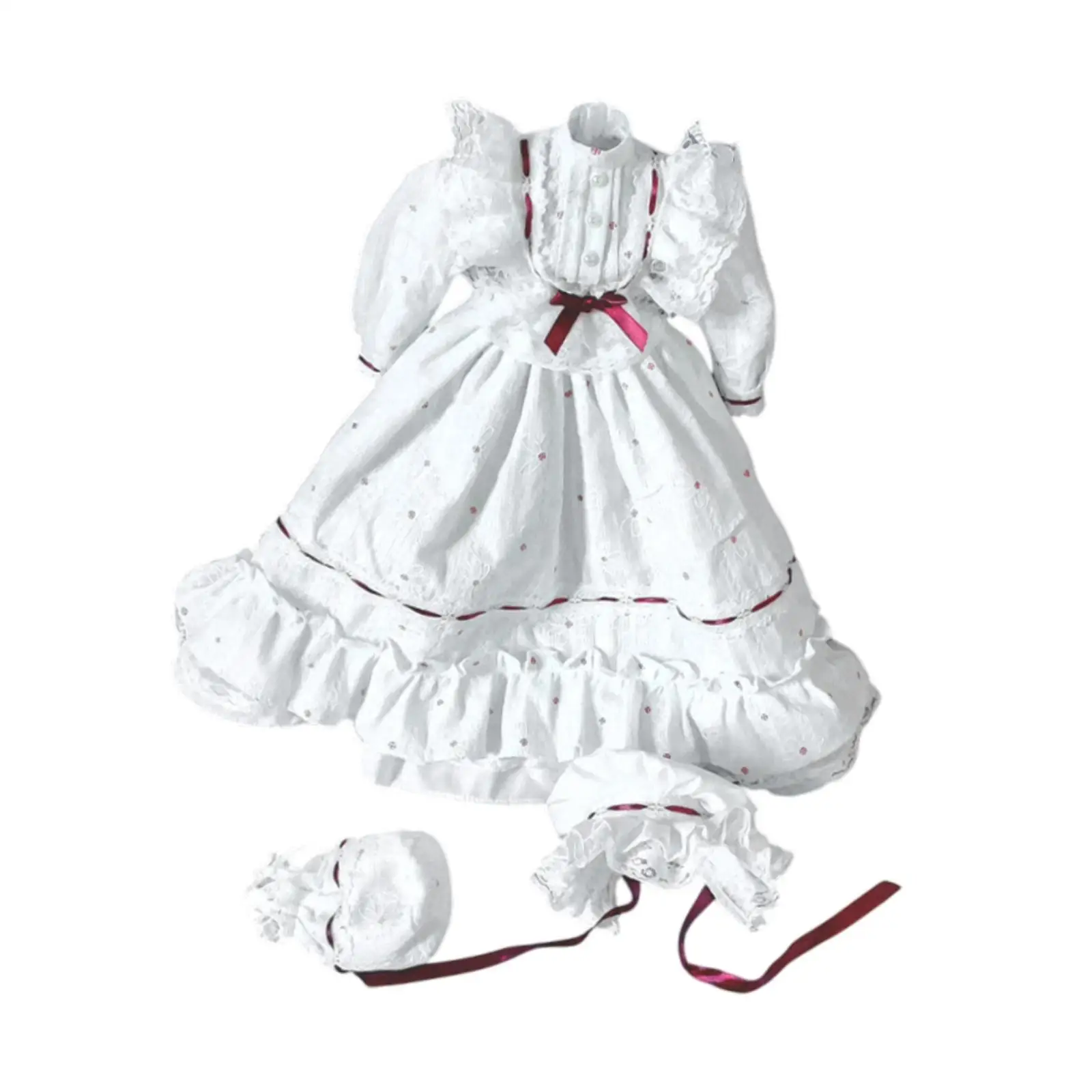 1/3 BJD Doll Dress Easy to Wear Birthday Gifts 24in Doll Retro Style Dress