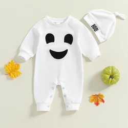 VISgogo Mono Halloween bebé manga larga con gorro – Conjunto