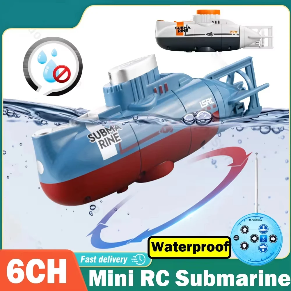 Submarino teledirigido para niños - Juguete eléctrico impermeable