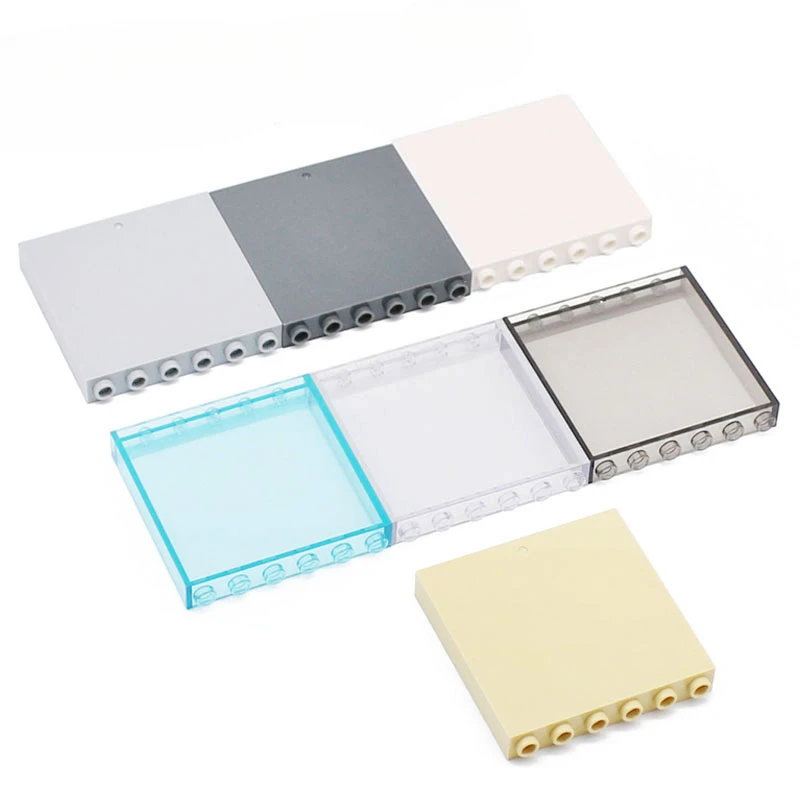 1x6x5 ventana casas de vidrio elemento de pared 59349 Compatible con paneles de bloques de construcción ensambla accesorios