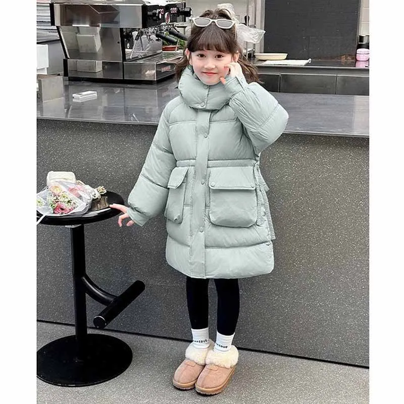 Abrigo de invierno infantil con capucha – Chaqueta gruesa - imagen 4