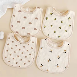 Baberos de tela para bebé recién nacido estampados