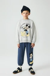 Conjunto de dos piezas para niños, sudaderas de manga larga + Pantalones, ropa de otoño, sudaderas con capucha de moda para niños pequeños, pantalones de chándal sueltos, traje de dibujos animados a la moda