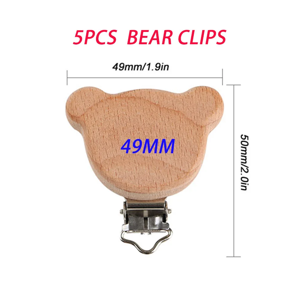 5pcs 49mm Bear clip