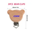 5pcs 49mm Bear clip