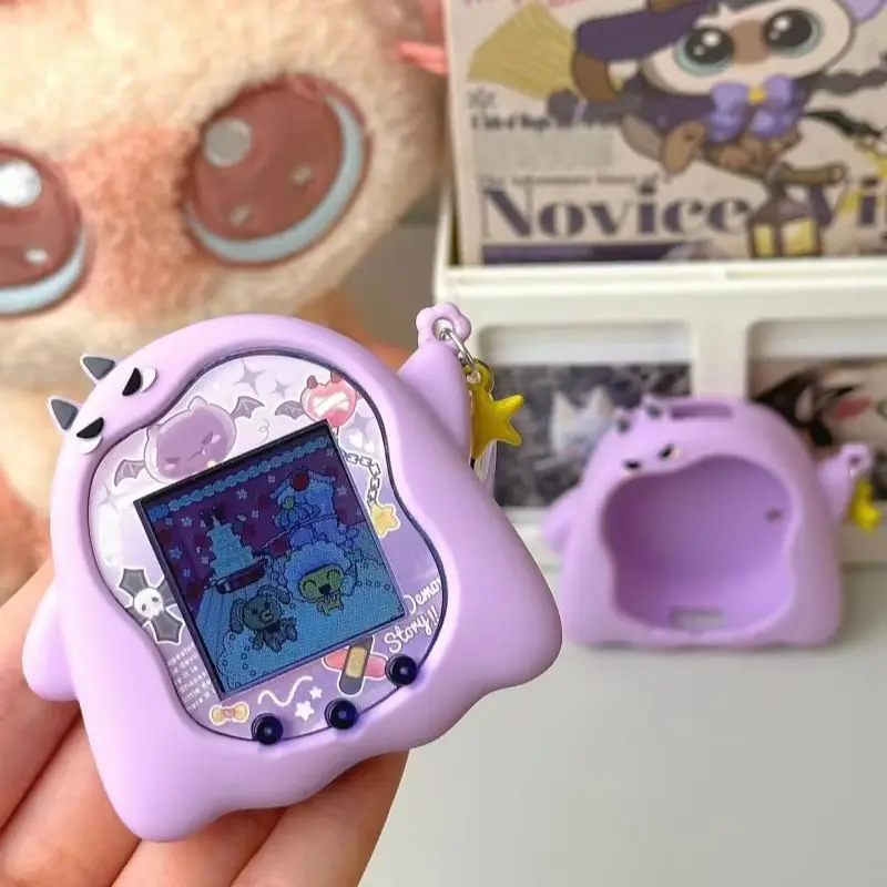 Tamagotchi Uni Tamagotchi Angel funda bonita funda protectora de silicona cubierta suave contra caídas decoración Kawaii colgante niña juguete para regalo - imagen 2