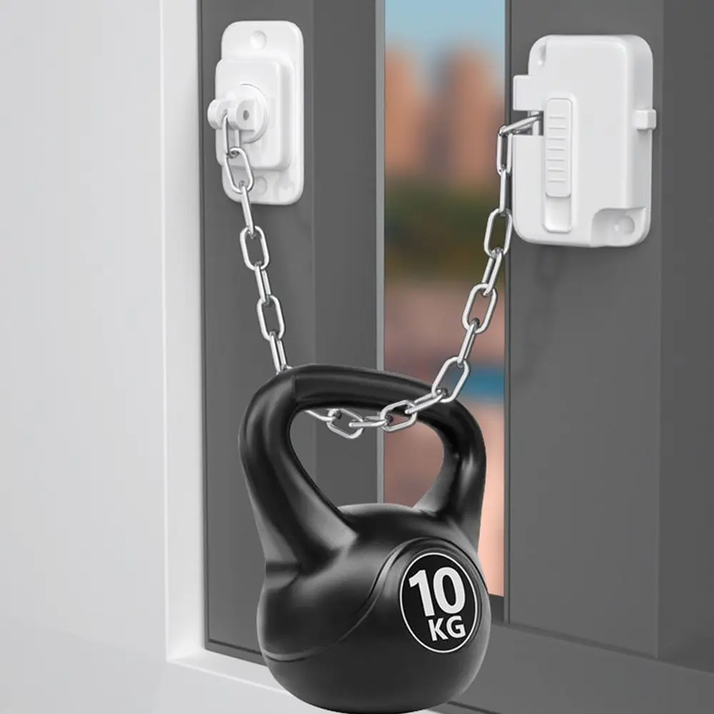 Bloqueador ventana seguridad infantil UPVC madera sin perforación - imagen 3