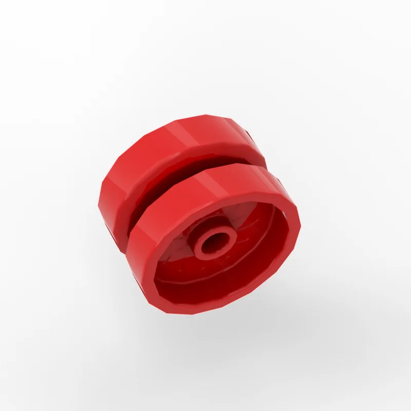 40 Uds piezas MOC 18976 rueda 18x12 con agujero de eje Compatible con ladrillos DIY montar bloques de construcción partícula chico rompecabezas juguete - imagen 3