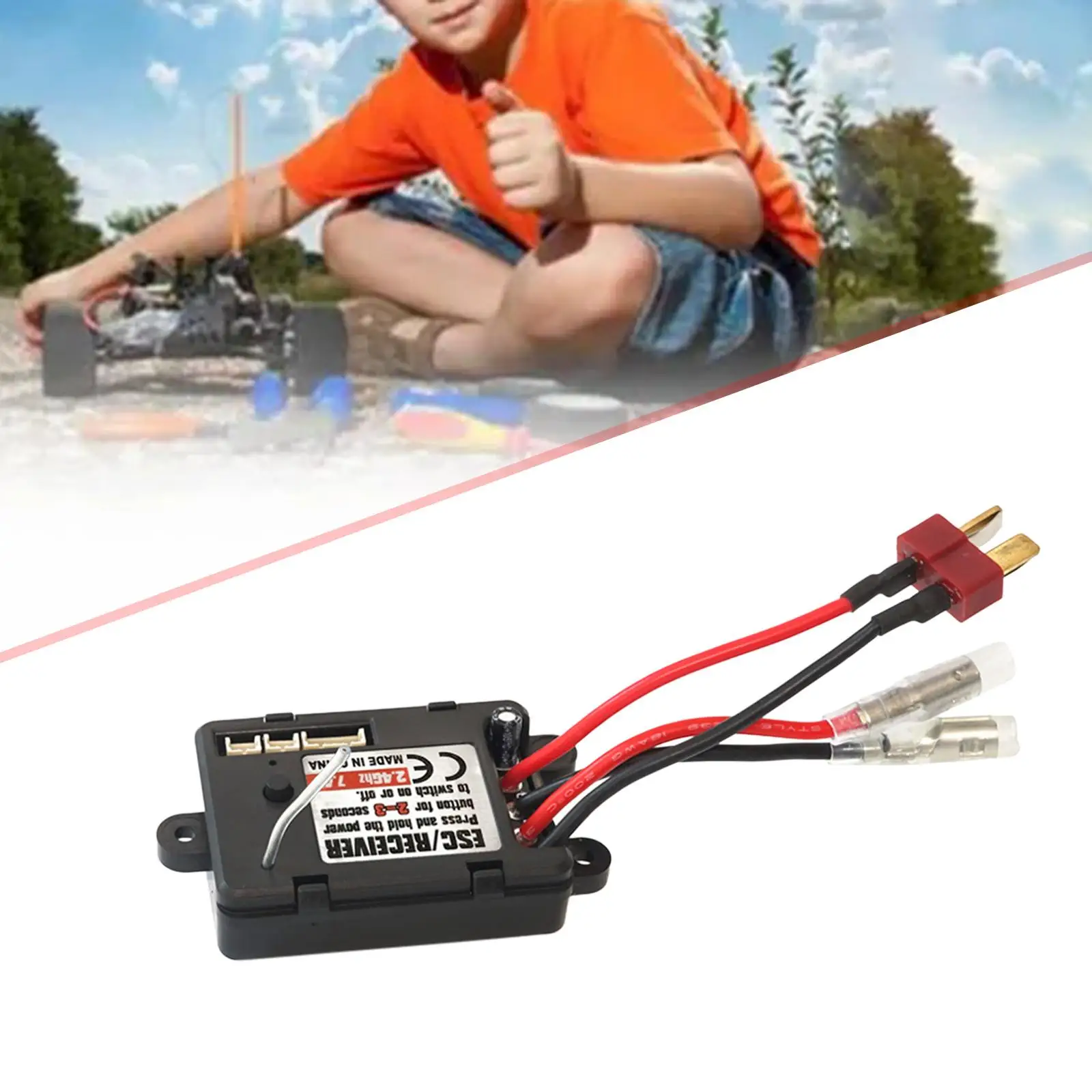 RC Brushed ESC Multiple Protection Functions 1/16 Brushed Electric Speeds Controller for 16101 Car Trucks Model Crawler