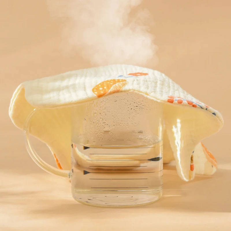 Baberos de gasa de algodón para recién nacidos, bufanda con hebilla ajustable y estampado bonito, Baberos de tela para recién nacidos, bufanda para Saliva, 3 uds. - imagen 5