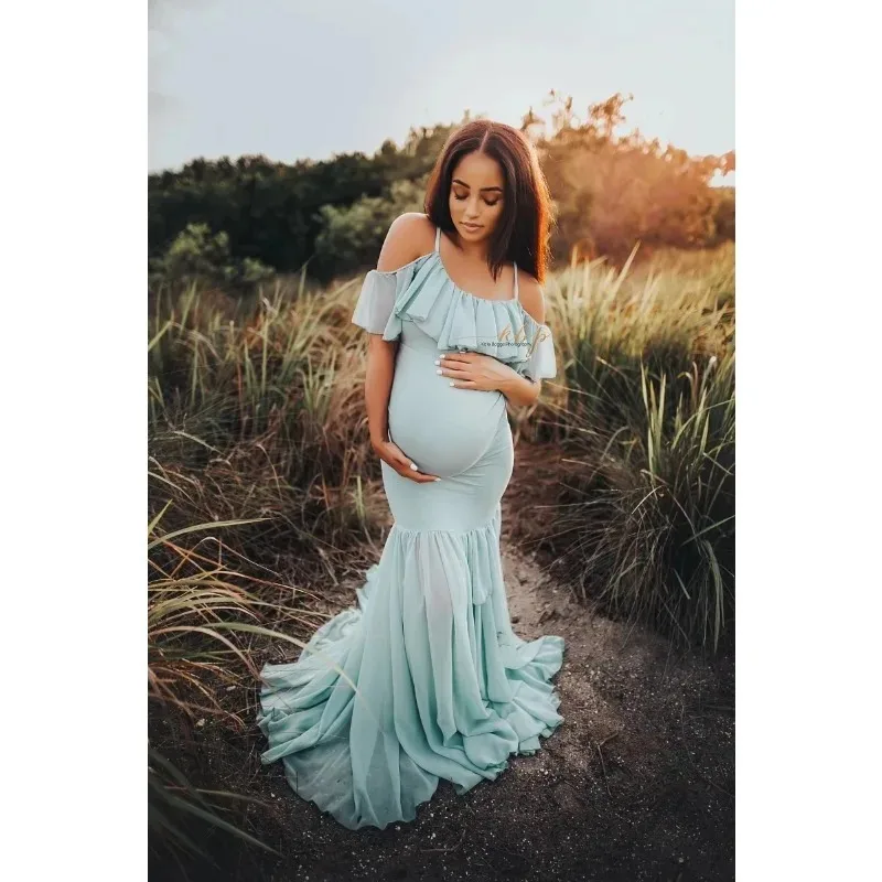 Vestido premamá de encaje con trenza – Manga corta - imagen 4