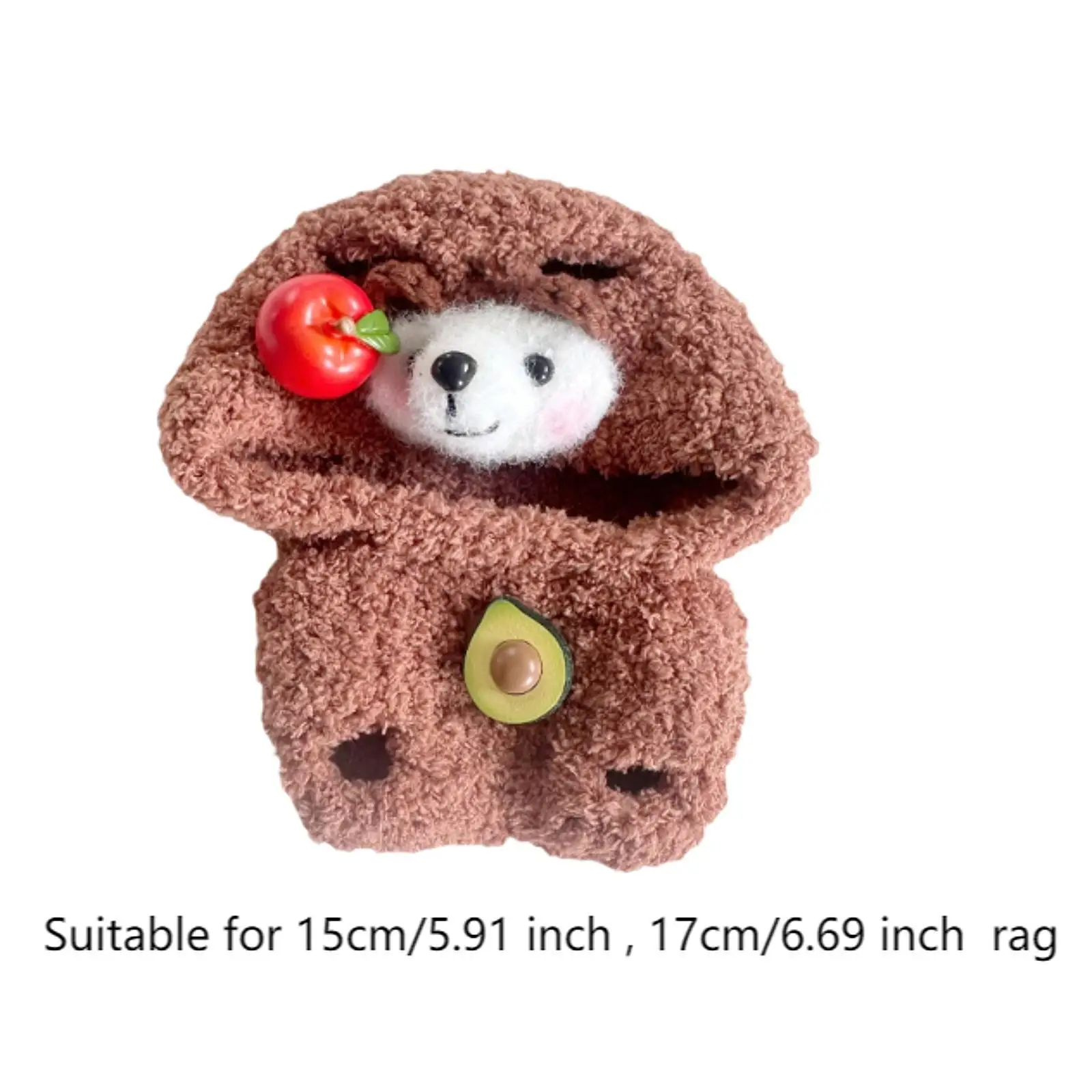 Plush Doll Jumpsuit Doll Clothing for Kids Birthday Gift Fashion Imagination Costume Accessories Doll Pants for 5.91inch Doll