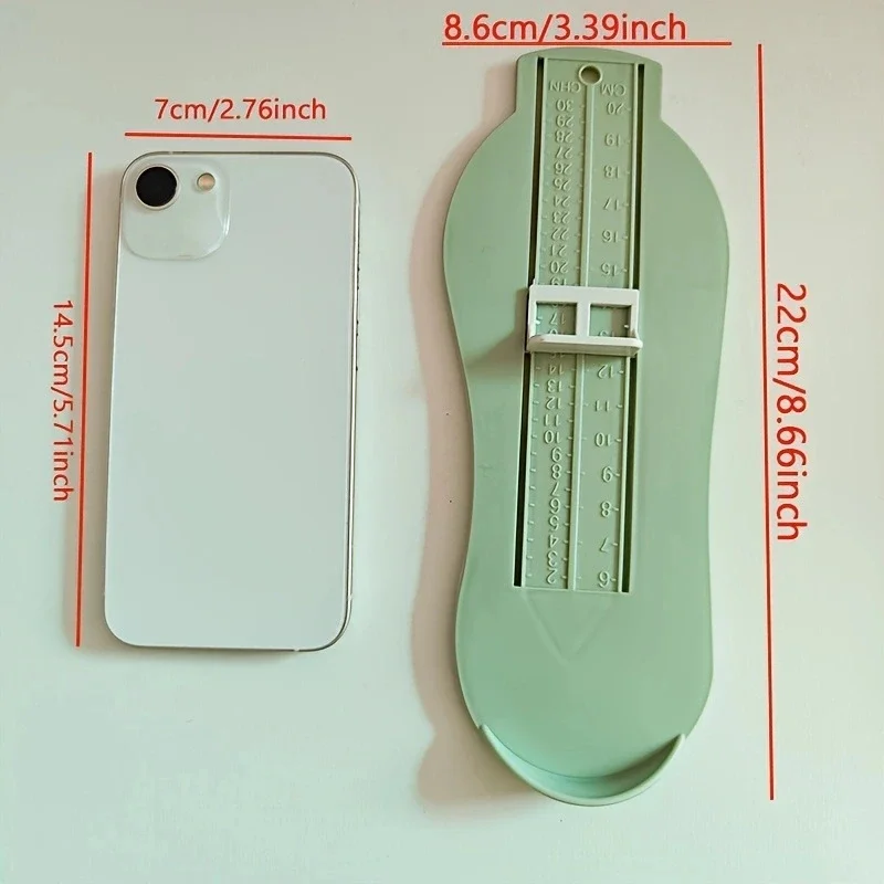 Medición de pie para bebé, herramienta de regla de medición de tamaño de zapatos, medidor de accesorios de zapatos para niño - imagen 3