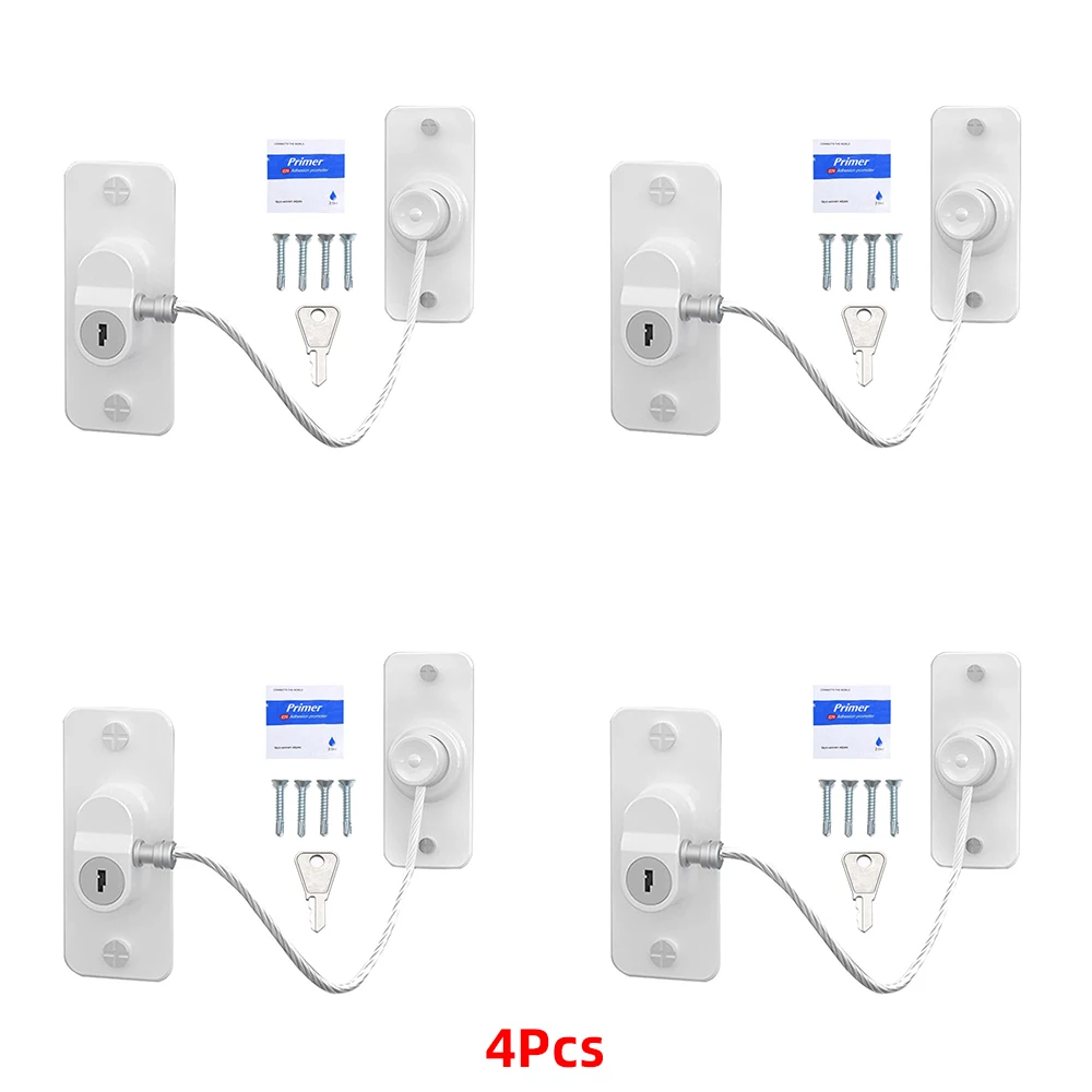 4Pcs White