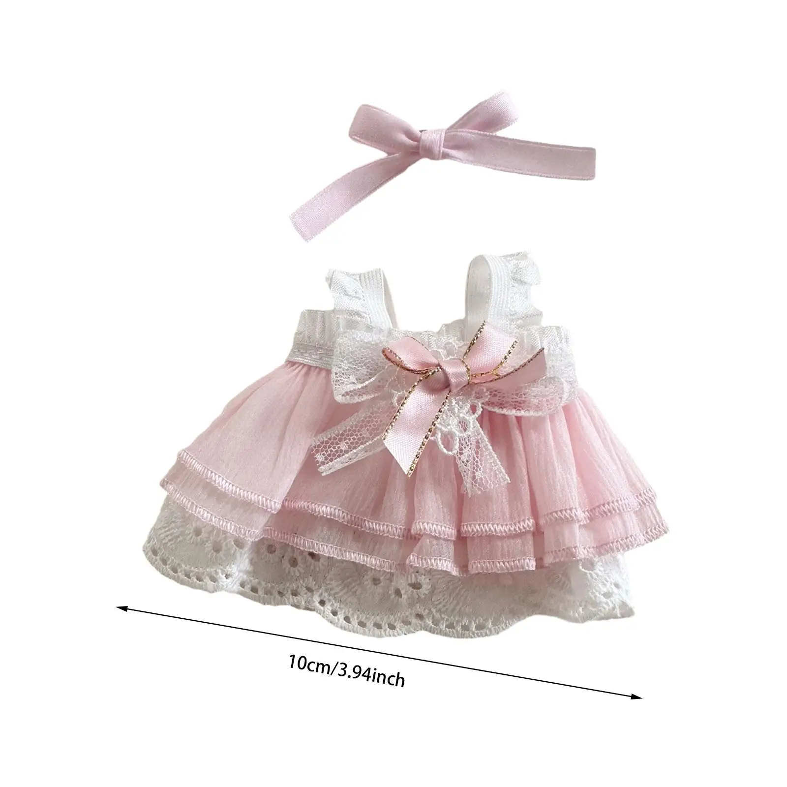 Doll Clothes Easy to Wear Cosplay Handmade Cute Doll Dress for 15cm /17cm Doll Little Girls Gift Party Favor Make Your Own Doll