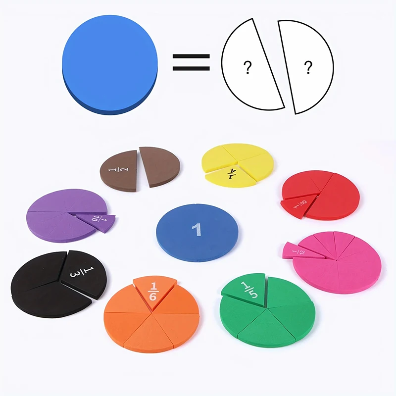 9 Uds. EVA puntuación suma resta cálculo demostración estudiante fracción interactiva para material didáctico de matemáticas escolares TMZ - imagen 5