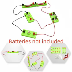 Sin batería, circuito Simple, serie de tecnología, caja de experimentos paralelos, juguete, equipo de experimentos científicos, circuito de soporte de lámpara pequeño