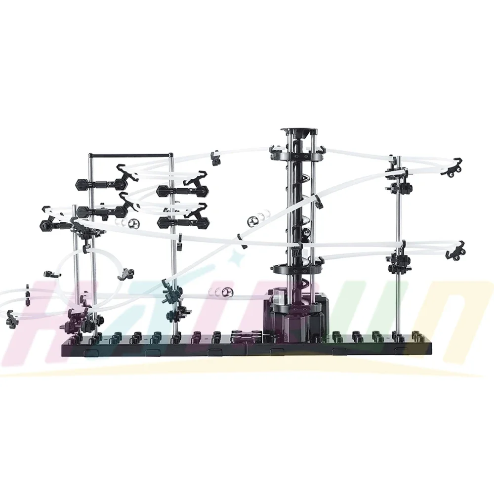 Bloques de construcción de montaña rusa, circuito de bola, canicas, juegos de vías, juguetes educativos STEM para niños de 7 a 14 años, regalos de cumpleaños - imagen 2