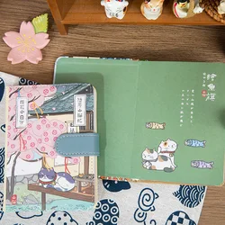 Cuaderno infantil de gato con broche magnético diario para niños