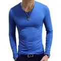 v neck light blue