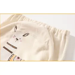 Pantalones de entrenamiento para ir al baño de algodón transpirable pastel de bebé