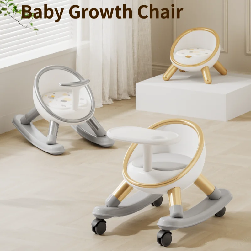Trona para bebé de comedor con asiento ajustable y mecedora - imagen 2