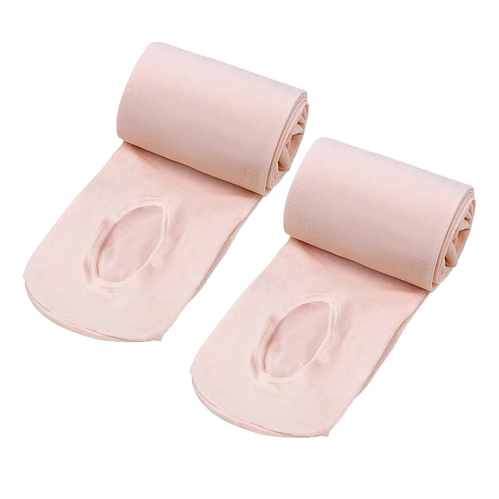 Medias de Ballet para niñas, medias de baile elásticas ultrasuaves para práctica de clase de Ballet, calcetines de baile para adultos, mujeres y niños, color rosa claro - imagen 5