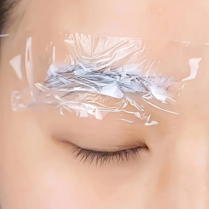 Cubierta de tatuaje de plástico desechable, 1 rollo de película envolvente, suministros transparentes para cejas y labios - imagen 3