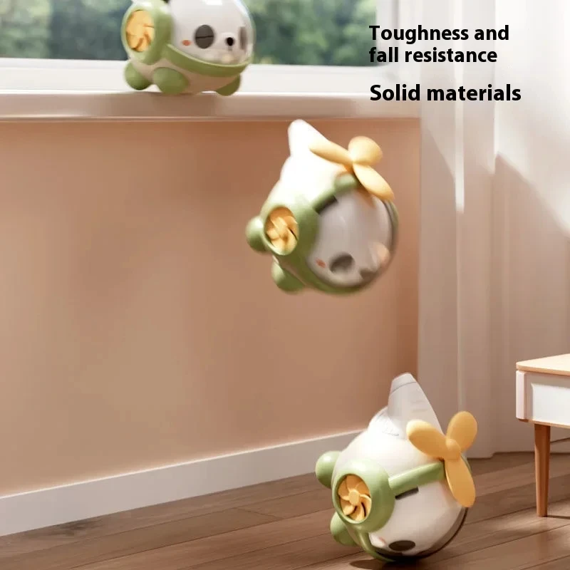 Juguete Montessori 3 en 1 para bebé, Animal bonito, Panda, oso, helicóptero, silbato, Spinner, juguete educativo para viajes, regalo de cumpleaños y Navidad - imagen 5