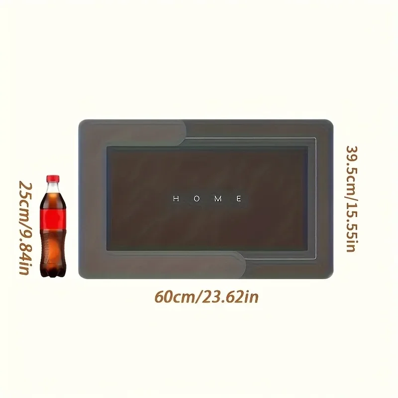 Alfombrilla de diatomita ultraabsorbente y antideslizante para baño