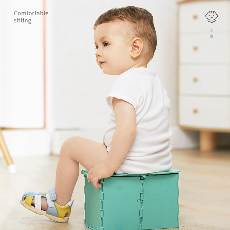 Orinal de viaje pliable – Asiento entrenamiento para niños - imagen 3