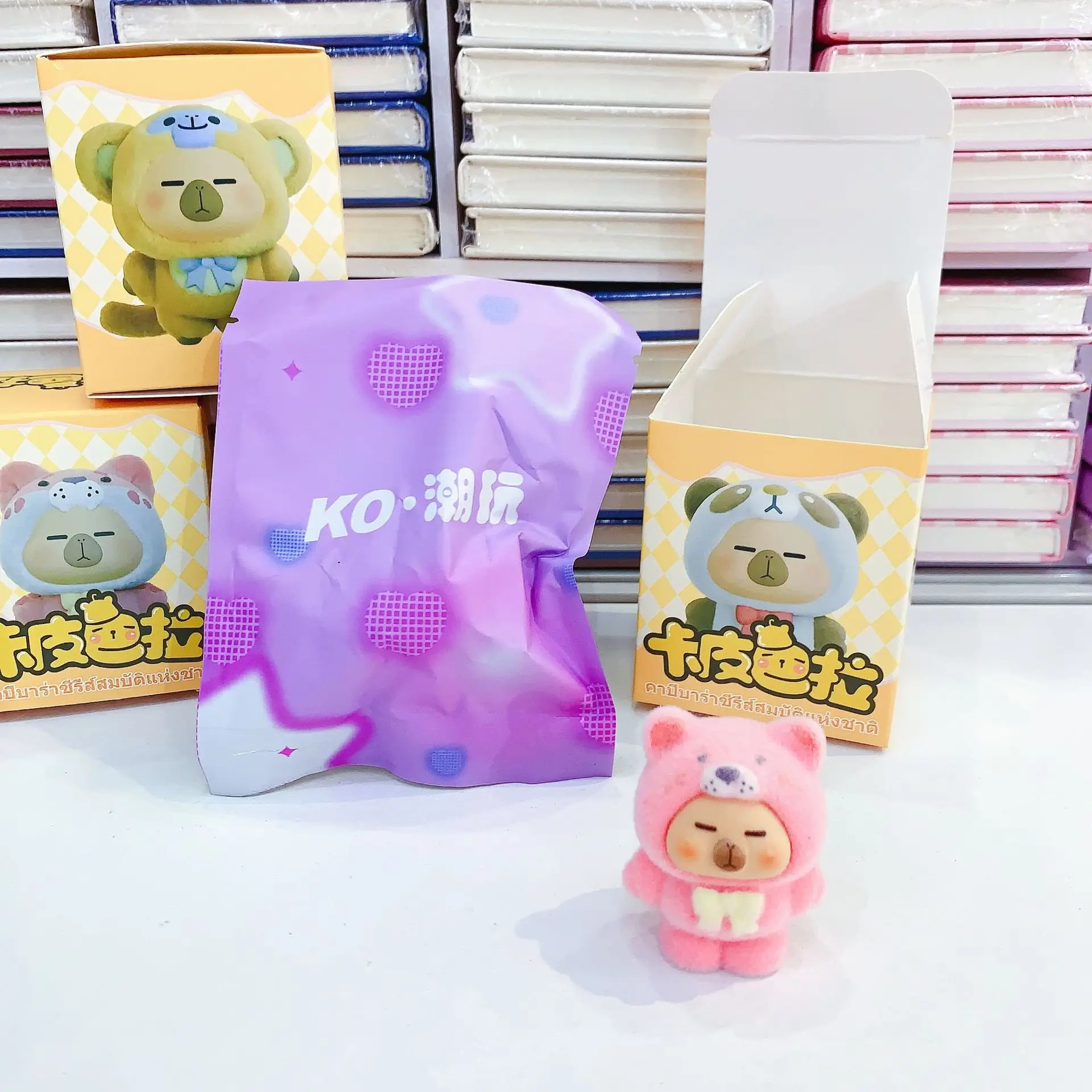 Mini capibara caja ciega figura muñecas de juguete para Fans niños regalo de cumpleaños de Navidad - imagen 4