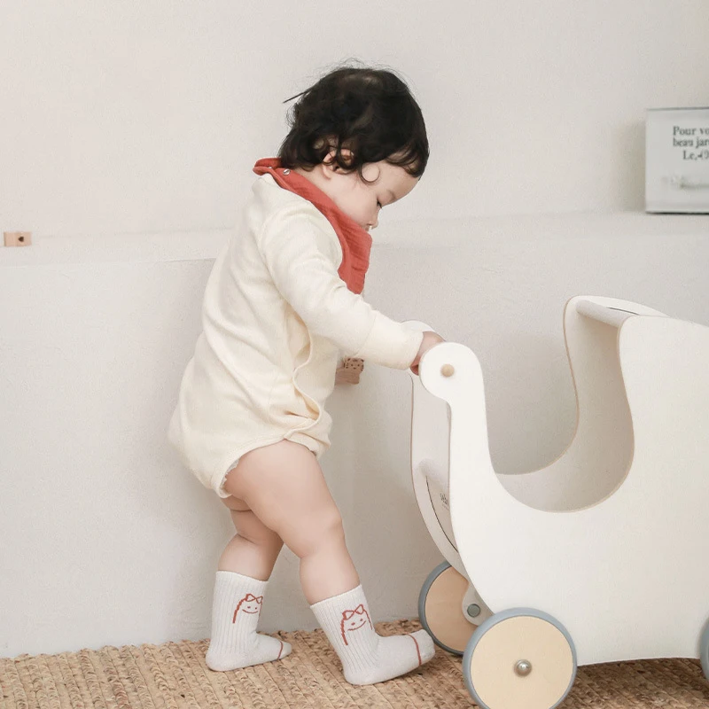 3 par/set nuevo otoño calcetines medios para bebé recién nacido niño lindo calcetín elástico de dibujos animados para niños niñas calcetines suaves sin hueso 0-5Y - imagen 2